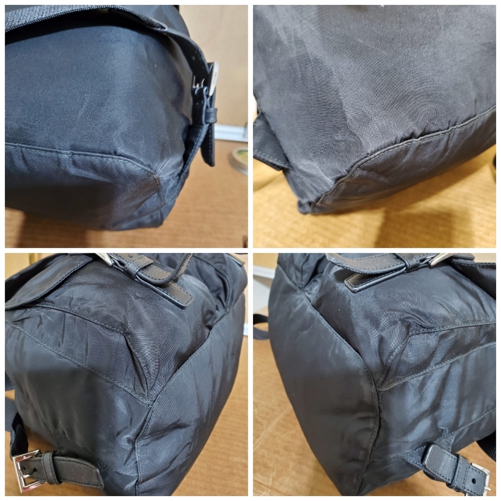 PRADA Black Tessuto Nylon Zainetto Backpack Bag - Picture 9 of 11